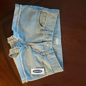 Old Navy shorts, girls size 7, light denim